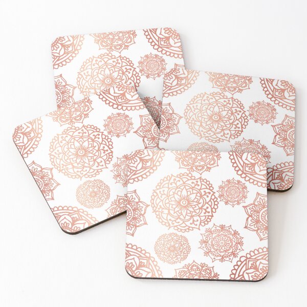 Item preview, Rose Gold Pink Mandala Pattern designed and sold by Julie Erin Designs.
