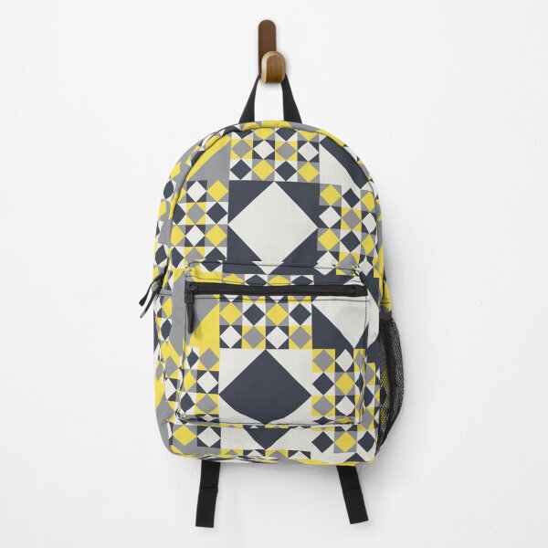 Item preview, Geometric elements in a minimal ornament in yellow and gray color palette variations designed and sold by acidmit.