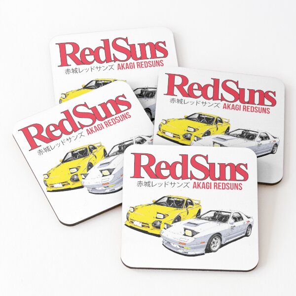 Item preview, Initial D RedSuns RX7 Manga Anime Drift designed and sold by GeeknGo.