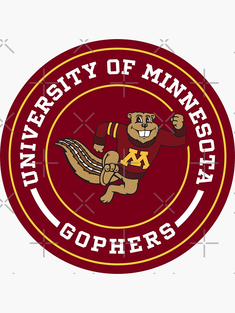 Gophers Circle Design Sticker For Sale By Wuflestadj Redbubble 9543