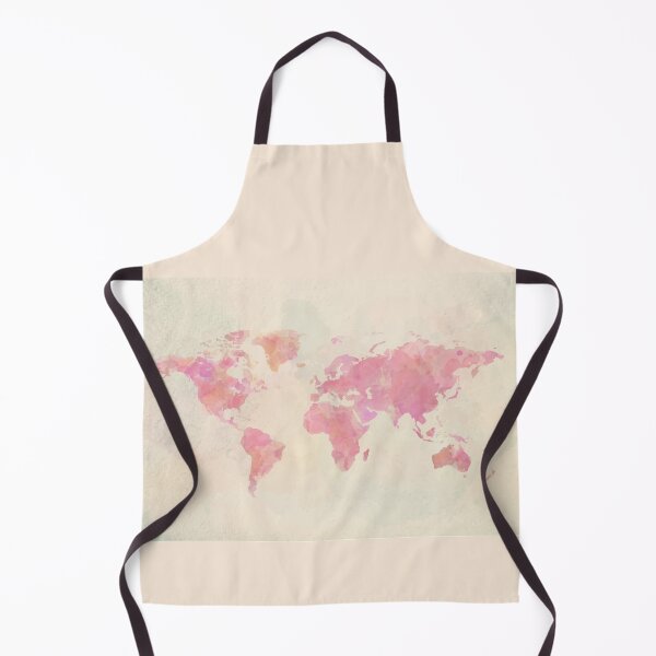 Item preview, White Pink World Map designed and sold by mouad naouiri.