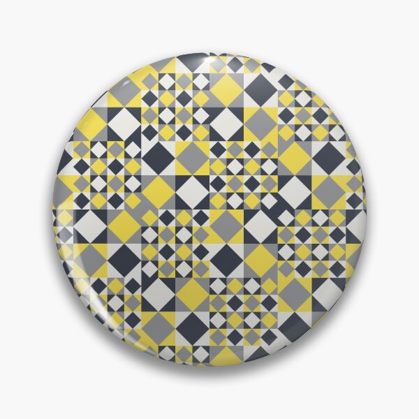 Item preview, Geometric elements in a simple ornament in yellow and gray color palette variations designed and sold by acidmit.