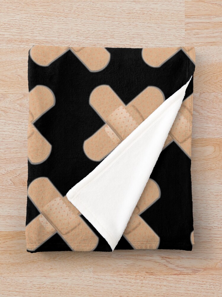 "Double Band aid Cool And Funny Gift" Throw Blanket for Sale by