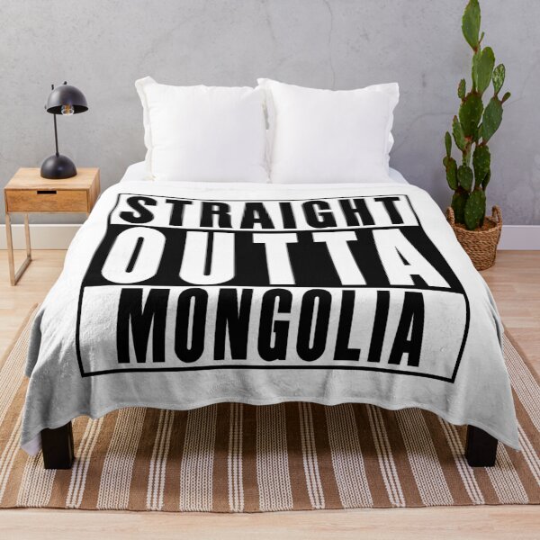 Item preview, Straight Outta Mongolia designed and sold by RandomStuffShop.