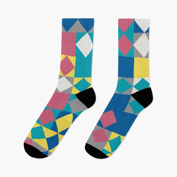 Item preview, Abstract mosaic with geometric elements in random yellow and gray color palette variation designed and sold by acidmit.