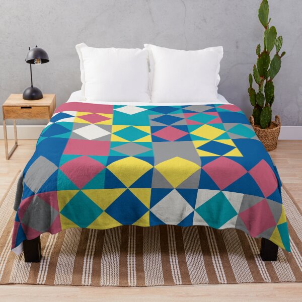 Item preview, Abstract mosaic with geometric elements in random yellow and gray color palette variation designed and sold by acidmit.