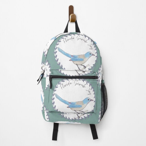 Item preview, Florida Scrub Jay bird species Art illustration designed and sold by TheWaterBirds.