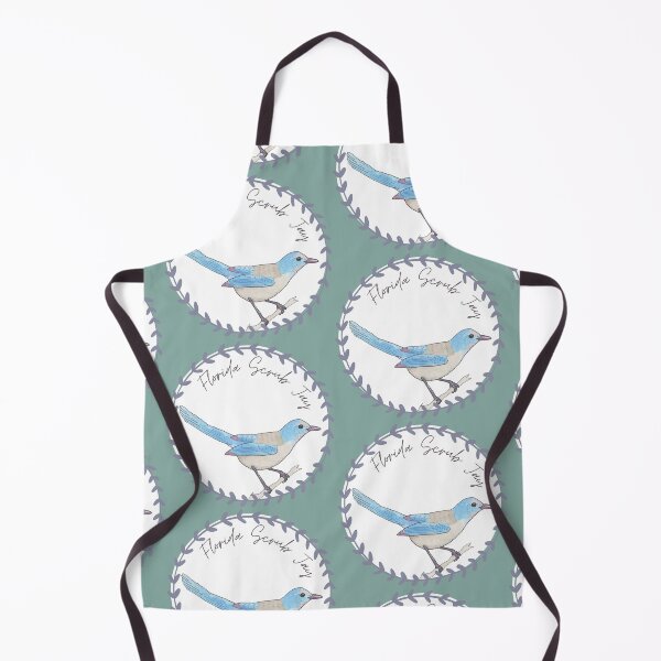 Item preview, Florida Scrub Jay bird species Art illustration designed and sold by TheWaterBirds.