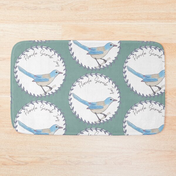 Item preview, Florida Scrub Jay bird species Art illustration designed and sold by TheWaterBirds.