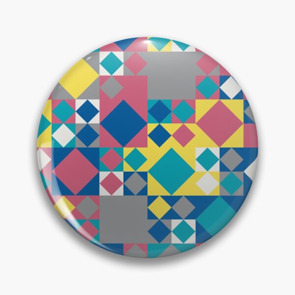 Item preview, Abstract mosaic with geometric elements in random yellow and gray color palette variation designed and sold by acidmit.