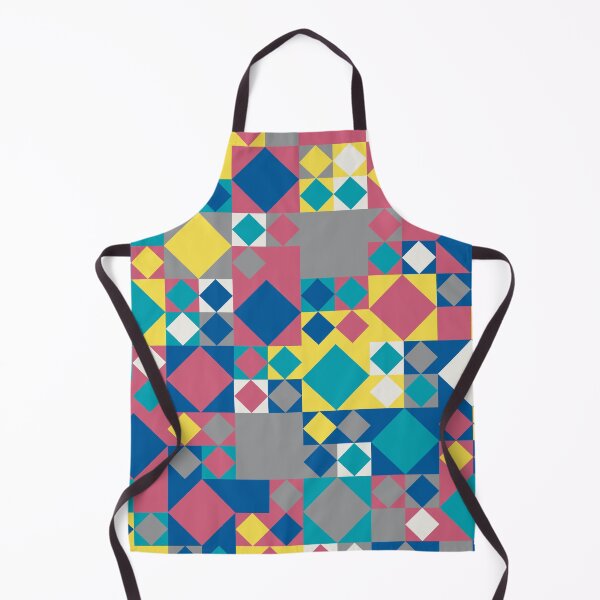 Item preview, Abstract mosaic with geometric elements in random yellow and gray color palette variation designed and sold by acidmit.
