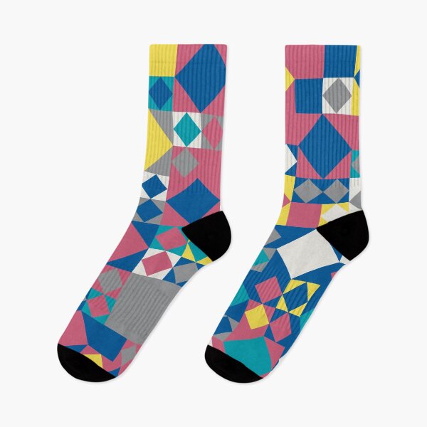 Item preview, Abstract mosaic with geometric elements in random yellow and gray color palette variation designed and sold by acidmit.