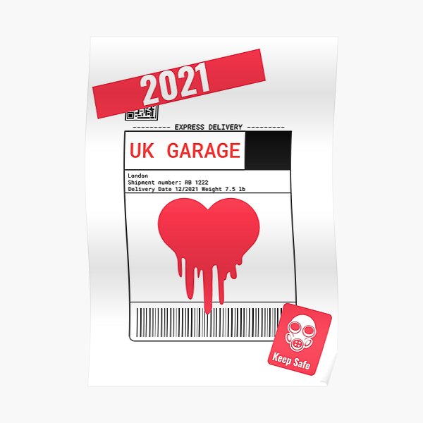"I Love UK Garage " Poster for Sale by Marvelpic Redbubble