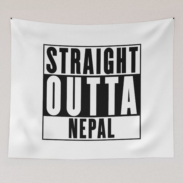 Item preview, Straight Outta Nepal designed and sold by RandomStuffShop.