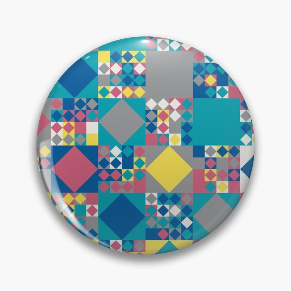 Item preview, Geometric elements in an abstract mosaic in random yellow and gray color palette variations designed and sold by acidmit.