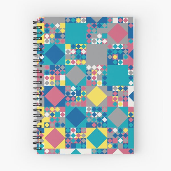 Item preview, Geometric elements in an abstract mosaic in random yellow and gray color palette variations designed and sold by acidmit.