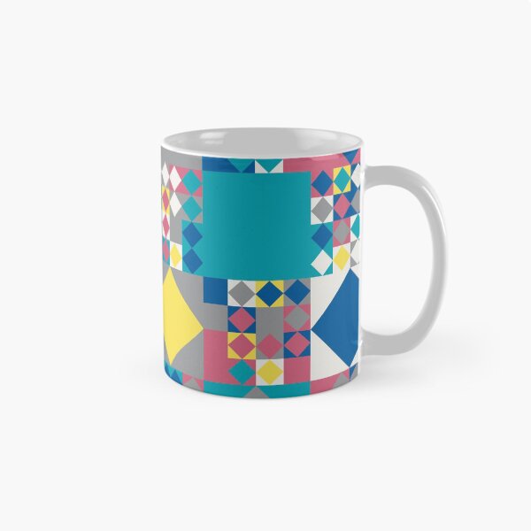 Item preview, Geometric elements in an abstract mosaic in random yellow and gray color palette variations designed and sold by acidmit.