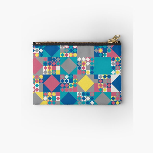 Item preview, Geometric elements in an abstract mosaic in random yellow and gray color palette variations designed and sold by acidmit.