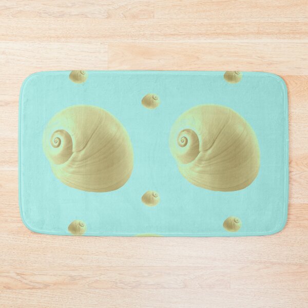 Item preview, Tan Snail Shells on Blue designed and sold by AlteredAtelier.