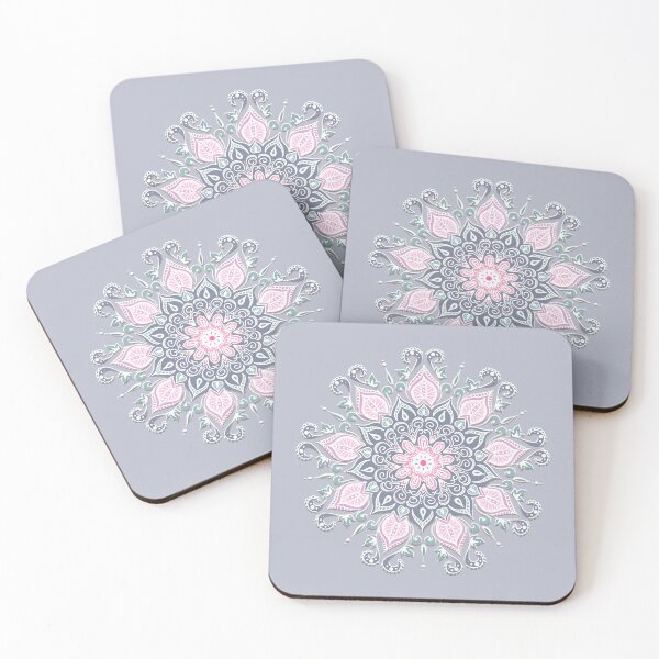 Item preview, Nine Pointed Mandala (Blue, green, and Pink) designed and sold by squishyrainbow.