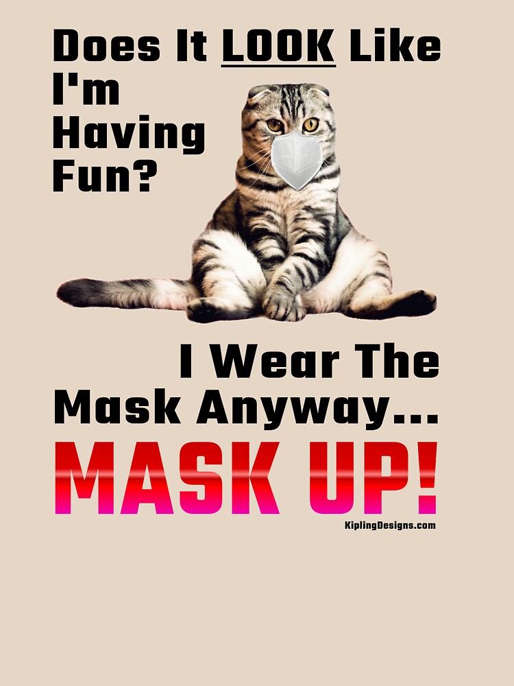 Silly Cat Mask-Up Message by mikepil