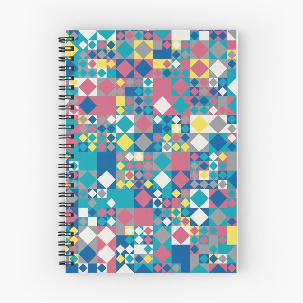 Item preview, Geometric elements in an abstract mosaic in random yellow and gray color palette variations designed and sold by acidmit.