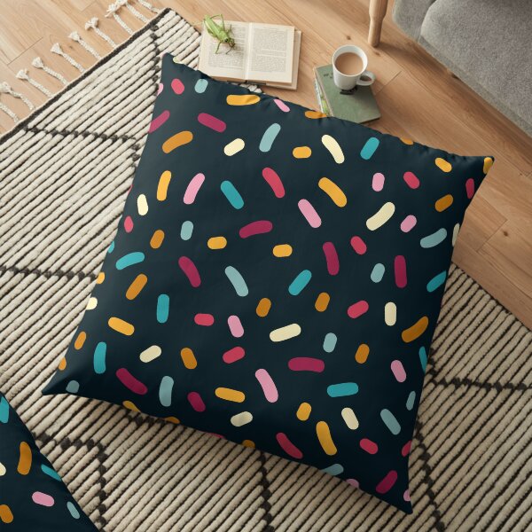 Confetti Sprinkles Pattern Floor Pillow