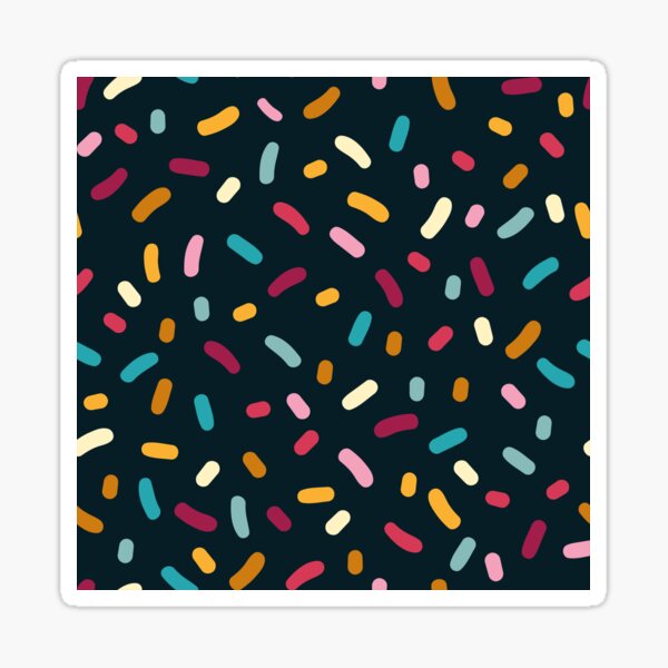 Confetti Sprinkles Pattern Sticker