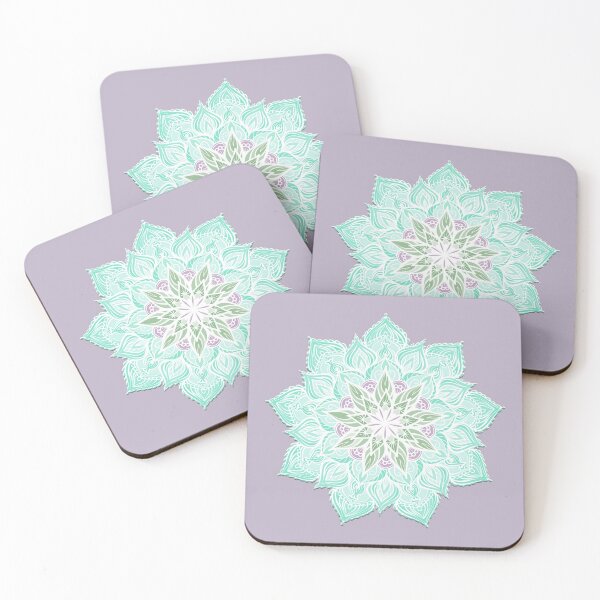 Item preview, Nine Pointed Mandala (Turquoise) designed and sold by squishyrainbow.