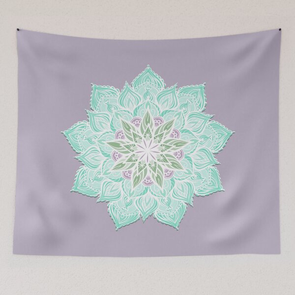 Item preview, Nine Pointed Mandala (Turquoise) designed and sold by squishyrainbow.