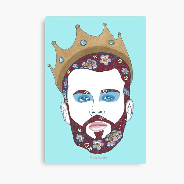 King of Hearts Canvas Print
