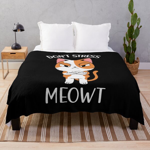 Item preview, Don't Stress Meowt Angry Cat designed and sold by OnepixArt.