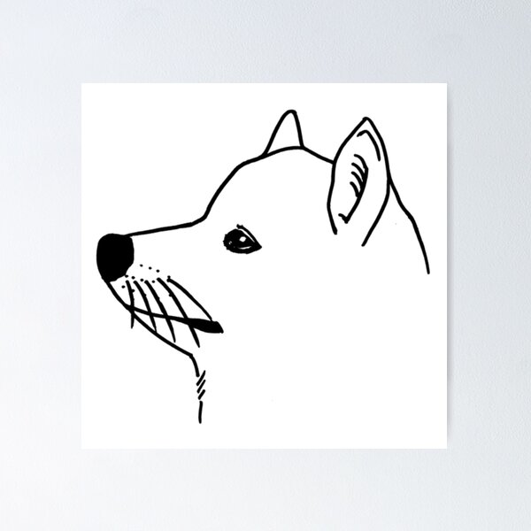 Item preview, Samoyed Head Sketch designed and sold by Ansocube.