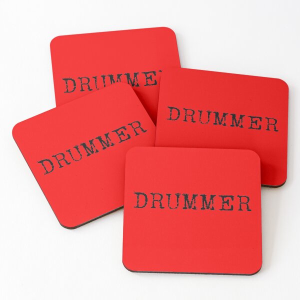 Item preview, Drummer Rough Typewriter Typography designed and sold by J Teachey.