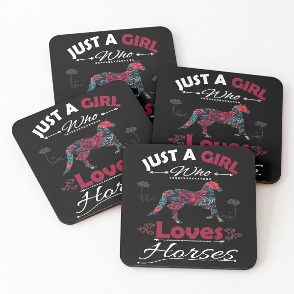 Item preview, Just A Girl Who Loves Horses designed and sold by PRINTED ..