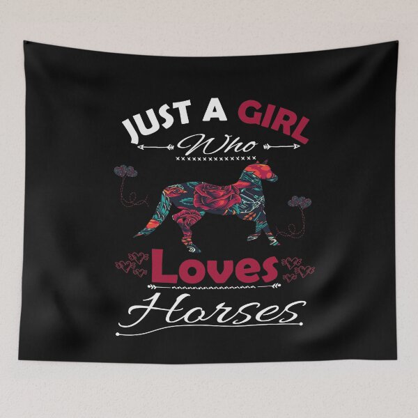 Item preview, Just A Girl Who Loves Horses designed and sold by PRINTED ..
