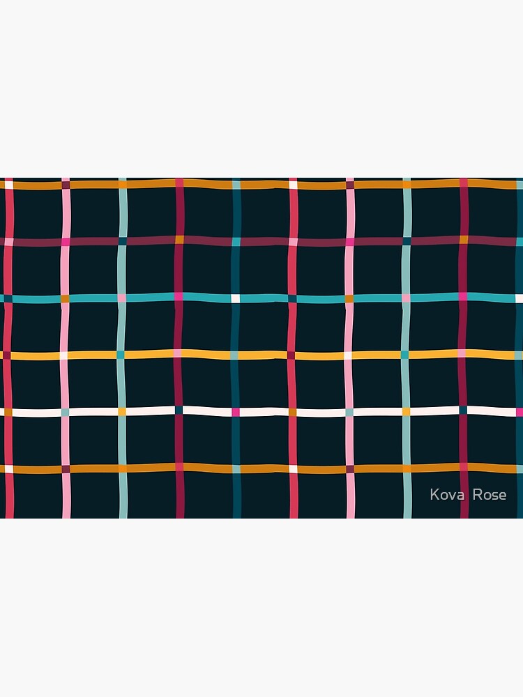 Thumbnail 4 of 4, Zipper Pouch, Hand Drawn Plaid Pattern designed and sold by Alishka88.