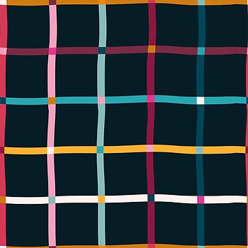 Artwork thumbnail, Hand Drawn Plaid Pattern by Kova  Rose