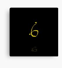 Golden Number Series 6 Canvas Print