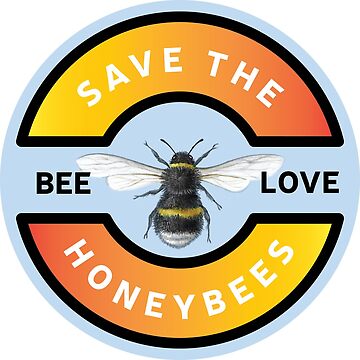 Artwork thumbnail, Save the Bees by Wildharegrafix