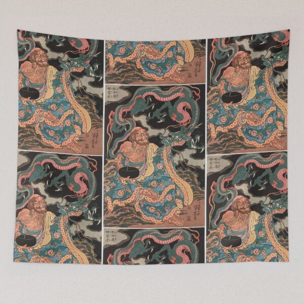 Item preview, Classic Japanese Legendary Warrior Dragon Japan Art designed and sold by RBEnt.