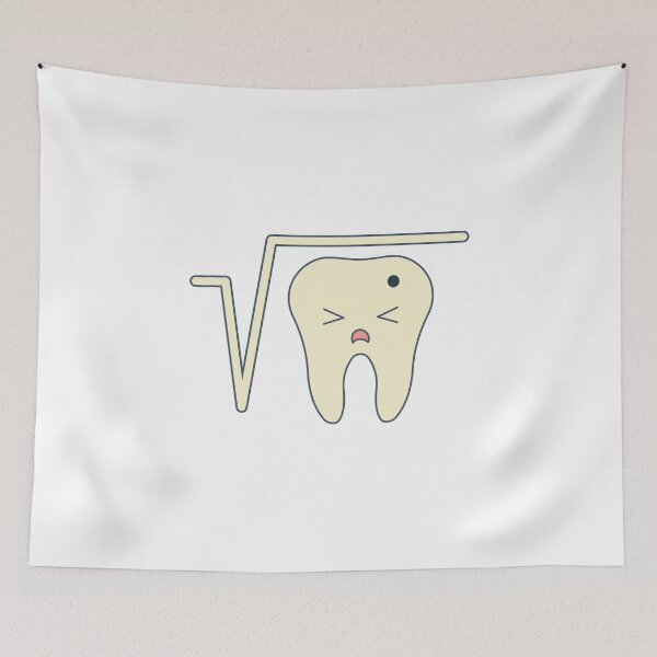 Item preview, Tooth root square root dentist pun designed and sold by lsvds.