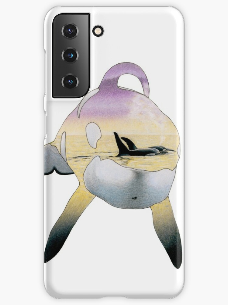 Keiko the Killer Whale Silhouette Samsung Galaxy Phone Case