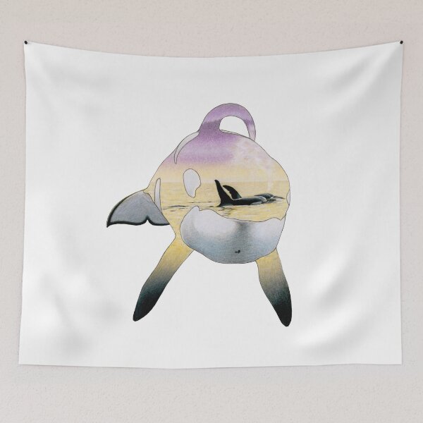 Item preview, Keiko the Killer Whale Silhouette designed and sold by ArtyOrca.