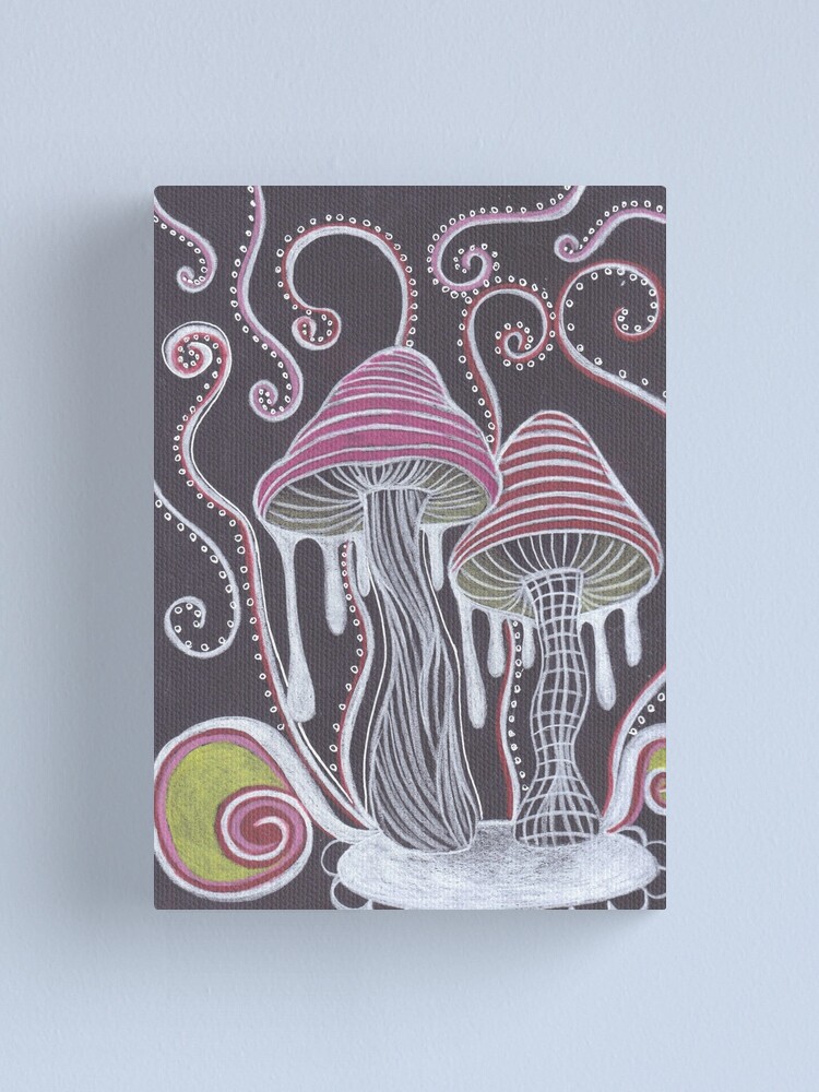 Trippy Pilz Leinwanddruck Von Artbymeganbrock Redbubble