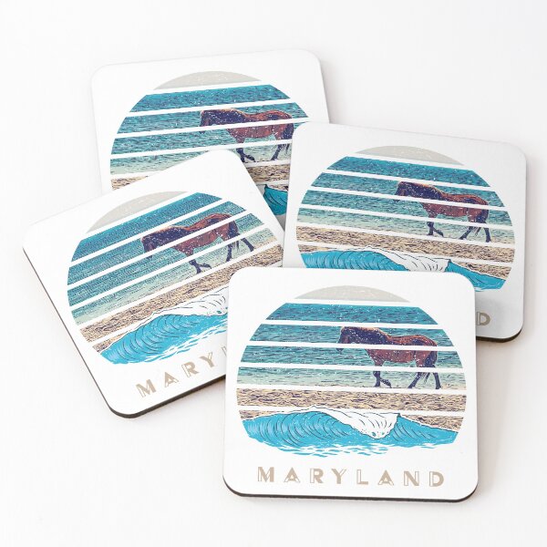 Item preview, Maryland Assateague Wild Horse Beach designed and sold by LifeLikeDesigns.