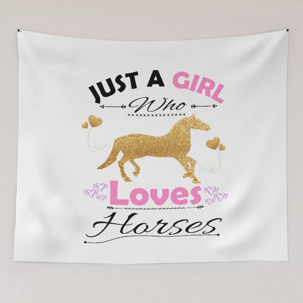 Item preview, Just A Girl Who Loves Horses designed and sold by PRINTED ..