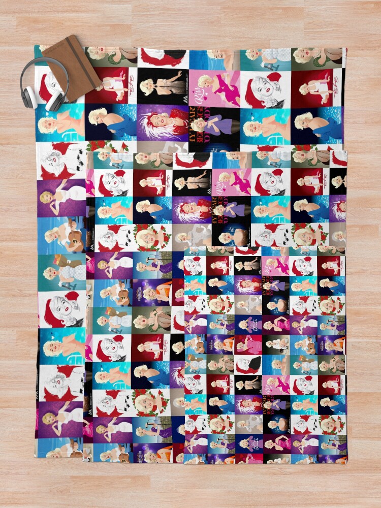 Alternate view of MM Patchwork Throw Blanket
