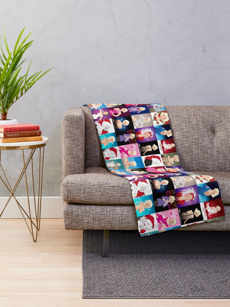 Alternate view of MM Patchwork Throw Blanket