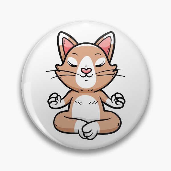 Item preview, Cute Cat Doing Yoga designed and sold by OnepixArt.